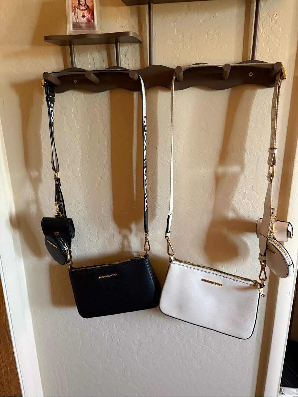 Michael Kors Jet Set Medium/Large 3-in-1 (or 4-in-1) Multi-Pouch Crossbody Bags.